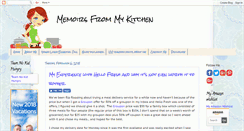 Desktop Screenshot of memoirsfrommykitchen.com